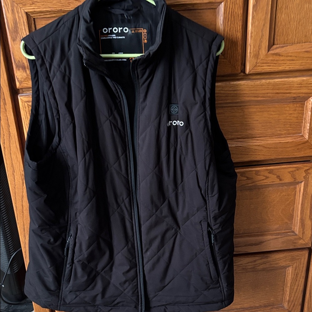 Ororo Black Quilted Vest XL Women